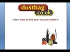 How to Find your Vacuum Model Number - Dustbag.co.uk