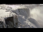 Spectacular video of the frozen Niagara Falls