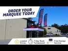 Trade Show Displays: Event Marquee & Feather Flag Setup