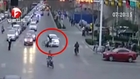 Drunk driver smashes bicycle rider, then takes down traffic cop