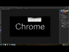Adobe Photoshop CS6 - How to make chrome text