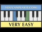 Brahms - Lullaby [Very Easy Piano Tutorial]