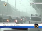 Desbordadas quebradas y río Guaire por lluvias en Caracas