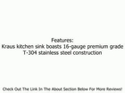 Stainless Steel Farmhouse Kitchen Sink Faucet/Dispenser Review